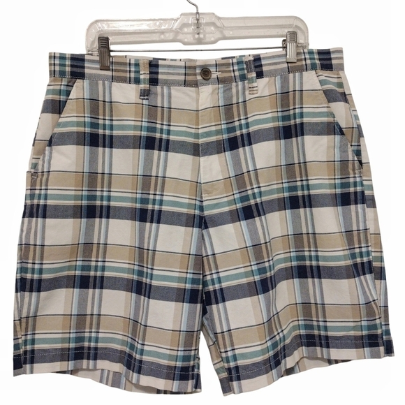 Croft & Barrow - Men's Plaid Chino Shorts - Picture 1 of 12